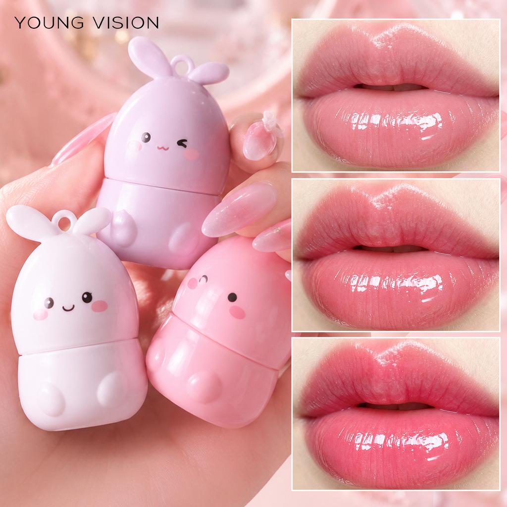 Goody Bunny Color-Changing Lip Balm Moisturizing Repairing Waterproof Lipstick Anti-Dry Cracking Temperature Change Color Lipstick
