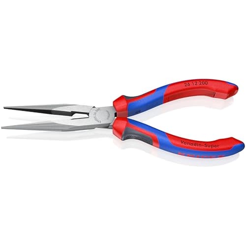 KNIPEX Long Nose Pliers, 200mm, 2612200