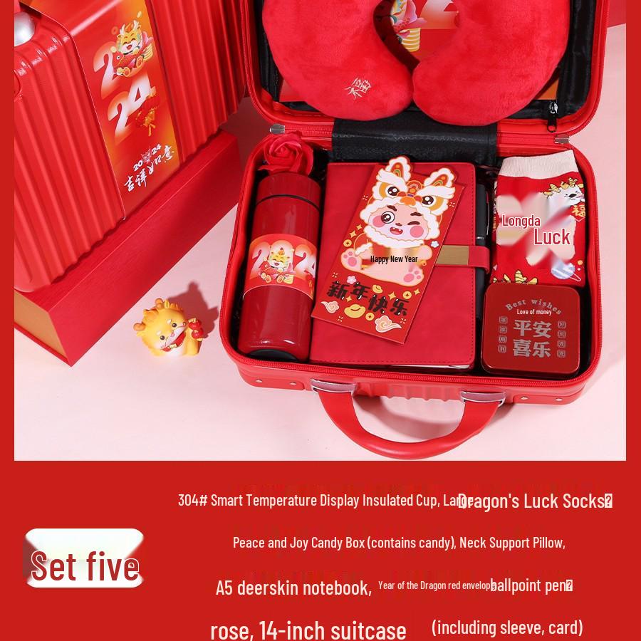 Drachenjahr Isolierbecher Geschenkset für Jubiläen und Firmenveranstaltungen