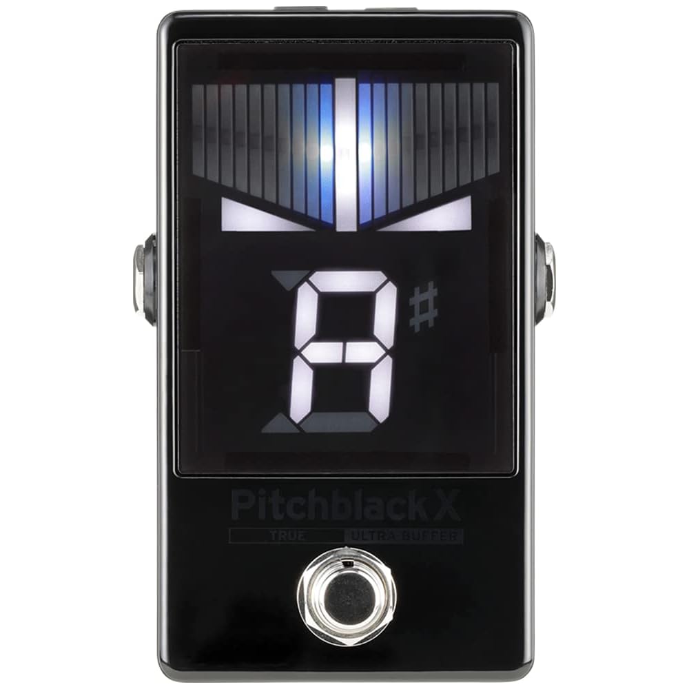 

KORG Pitchblack X Pedal Tuner for Guitar/Bass, ±0.1 Cent Accuracy, Ultra Buffer, True Bypass, DC Out, Strobe Tuning, PITCHBLACK PB-X