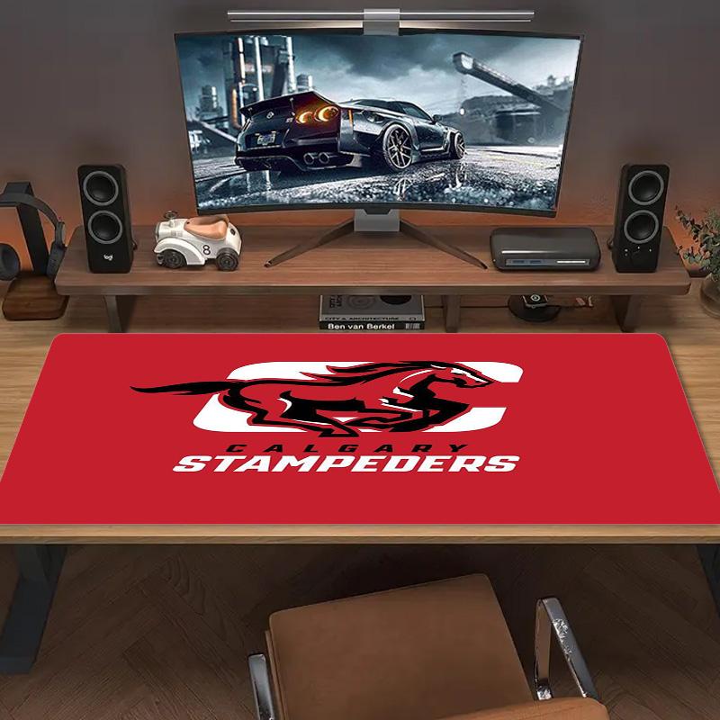 Calgary Stampeders Color Mouse Pad Large Gaming Table Cushion Non-slip Laptop Tablet Big Mousepad XXL Mat Mini PC Playmat With Lock edge