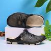 Men's Large Size Closed-Toe Breathable Beach Sandals: Non-Slip, Thick Sole, Casual Summer Half-Slippers