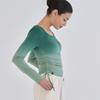Oz Is Ozts1157 Deep-Dyed Shirred Modal Long Sleeve - Green