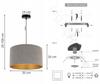 Hanging Lamp Ceiling Chandelier Golden Velvet Lampshade