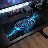 Manchester City Bedrucktes Großes Mauspads, Rutschfeste Weiche Gummi Gaming Schreibtischmatte für Büro Laptop Computer Dekor