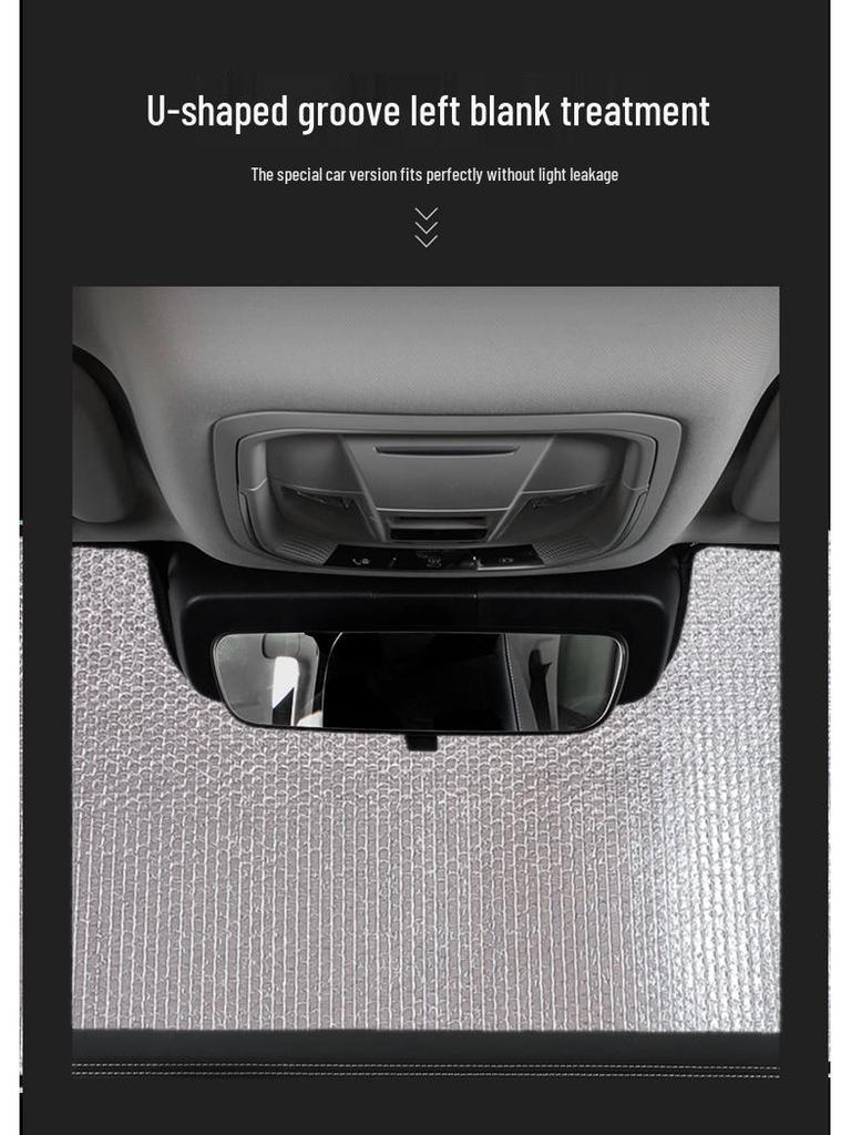 WEY Tank 300 Custom Shaped Front Windshield Sun Visor for Heat Insulation and UV Protection