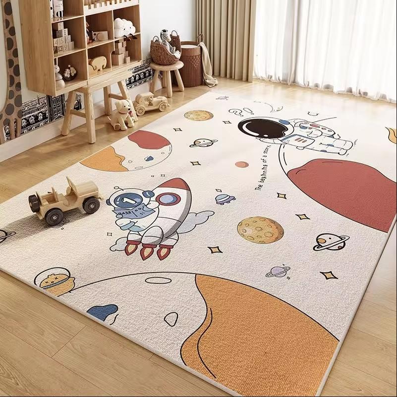 Children's Room Carpet, Living Room Reading Area, Baby Crawling Mat, Bedroom Easy-To-Maintain Home Decoration Carpet