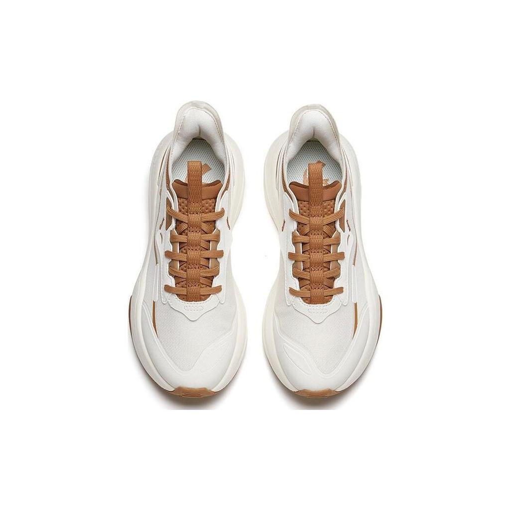 Anta C37 Series Comfortable Low-Top Sports Casual Shoes Women Sneakers White Brown 922238037-14