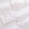 Cute Y2K Butterfly Star Lovely Pearl Stud Earrings for Women Girls Exquisite Mini Earrings Crystal Earrings Set Jewelry Gift