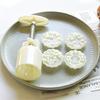 Hand-Pressure Moon Cake Mold Cookie Stamps Round Moon Cake Maker Easy To Use