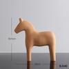 Wooden Horse Figurine Ornament Modern Minimalist Art Crafts For Living Room Bedroom Desktop Decoration