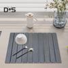 Diatom Ooze Bathroom Mat Anti-Slip Foldable Quick Water Absorbent Bathroom Rug Foldable Shower Mat Home Decor