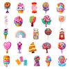 50 Stickers Colorful Candy Lollipop Dessert New Products Personalized DIY Decorative Stickers Waterproof Stickers