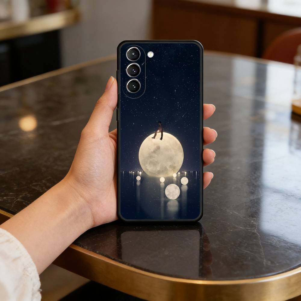 Night Water Dream Art Case for Samsung Galaxy S21 S25 FE S24 S23 Ultra S20 S9 S22 Plus S10 TPU Cover