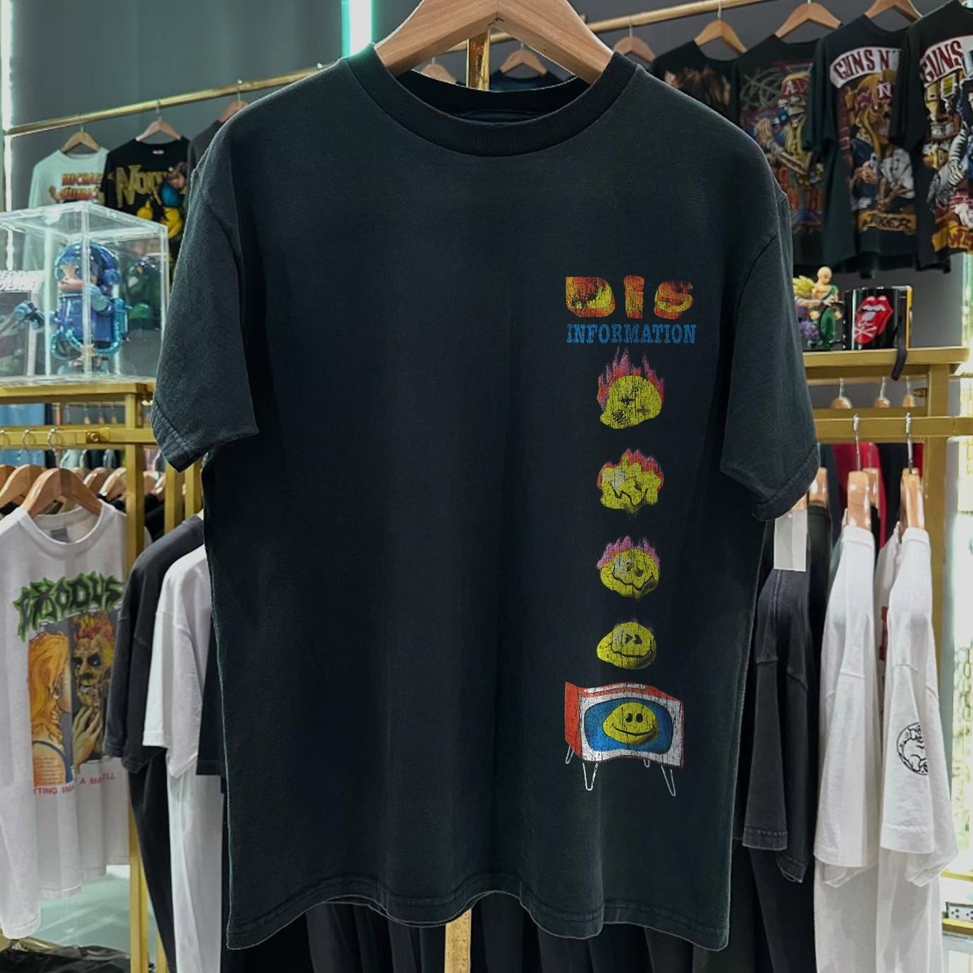 1993 Dis Information Rare T-Shirt Black S S