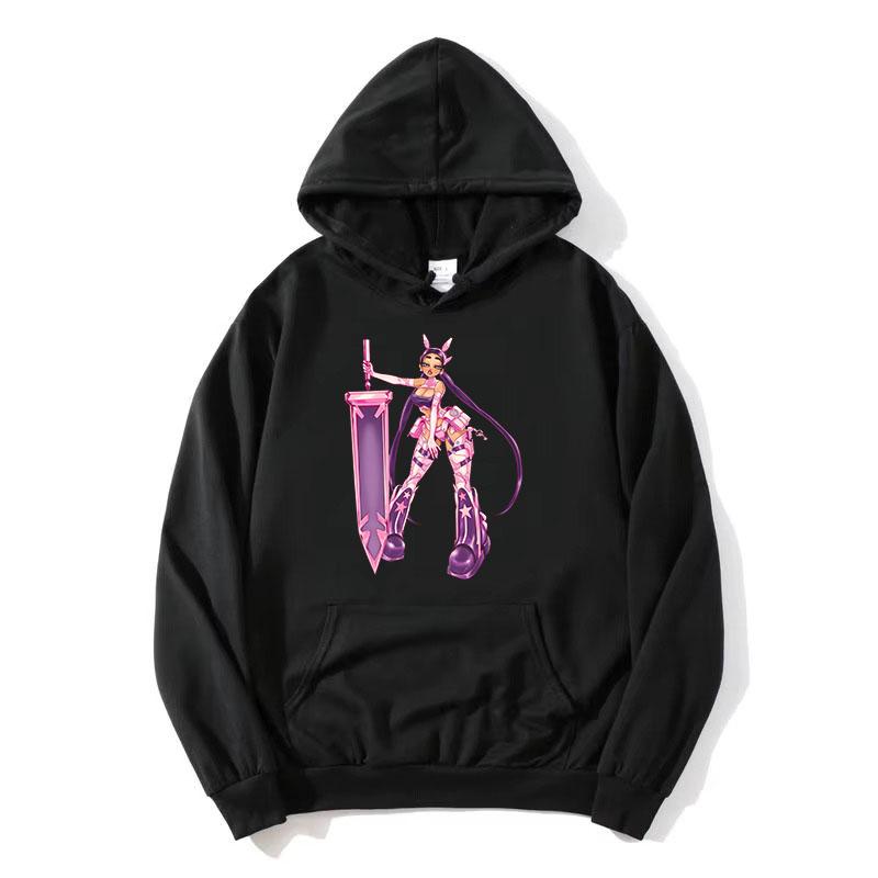Paloma Mami Singer Printing Hoodies Long Sleeve Cartoon Graphic Sweatshirts for Female Fleece Women Pullovers Girl