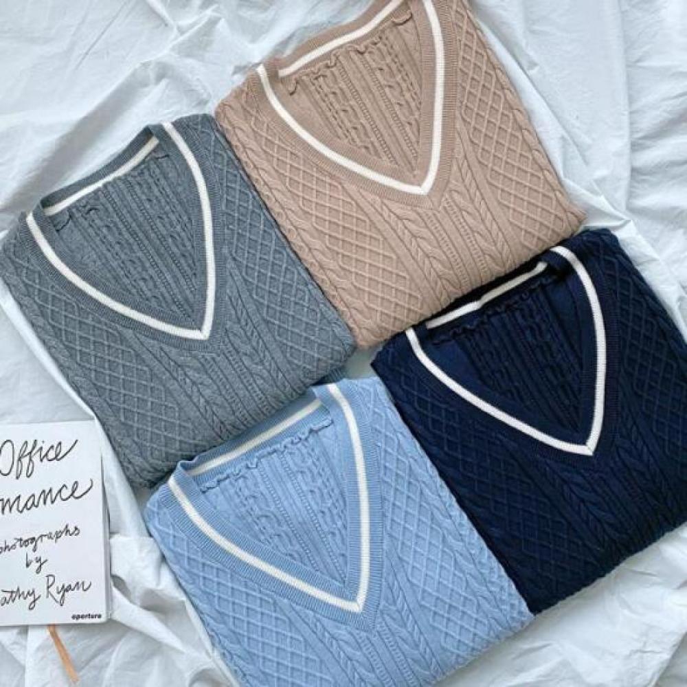 New ArriValS Open Run Women S Knit SleeVeleSS claSSic V Neck Cable VeSt