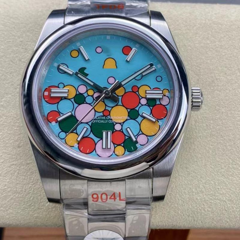 Orologio da uomo Rolex Oyster Perpetual 41mm - Acciaio Inossidabile 316, Luminoso, Impermeabile, Completamente Automatico.