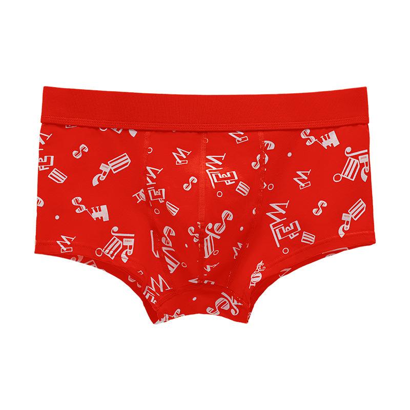 Herren Trendy Baumwoll-Boxershorts - Bedruckte Sporthosen
