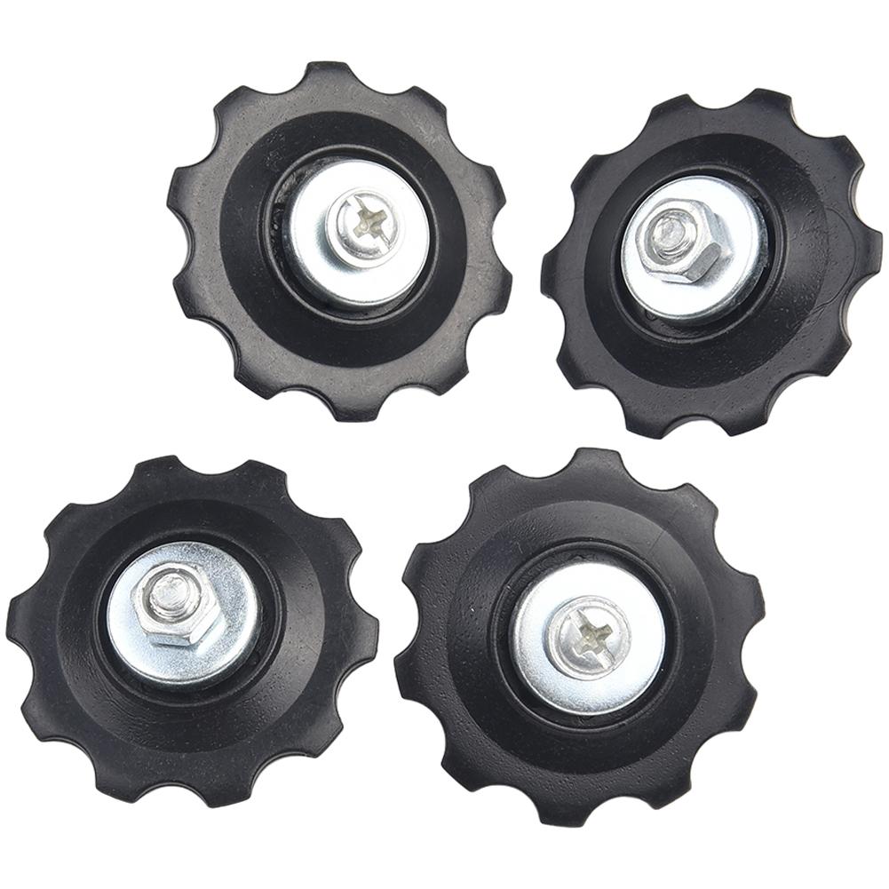 4Pcs 10T Bearing MTB Bicycle Rear Guide Wheel Road Bike -Jockey Rear Derailleur Pulley Roller For Bicycle Derailleur Repair Kit