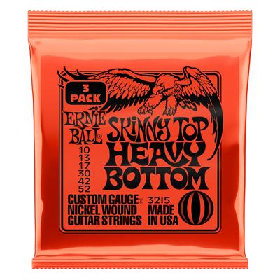 ERNIE BALL 3215 Electric Guitar Strings SKINNY TOP HEAVY BOTTOM SLINKY 3Set Pack [Genuine] (10-52)