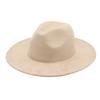 European And American Style Jazz Big Brim Top Hat Imitation Suede Jazz Hat Western Cowboy Hat Hidden Hatfelt Hat