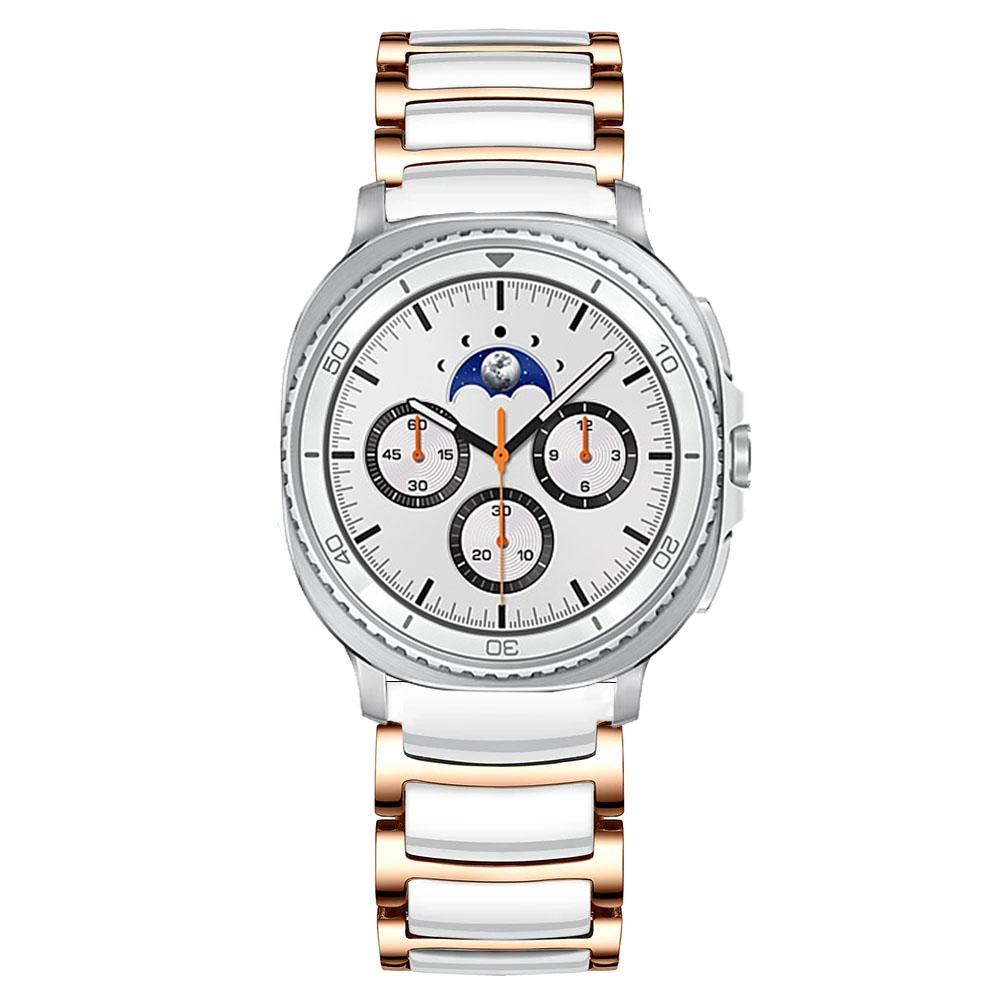 Ceramic+Metal Strap For Samsung Galaxy Watch Ultra 2026 47mm Replacement Watchband For Galaxy Watch 8 44mm 40mm 8 Classic 46mm