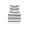 2025 Spring Women's Striped Sleeveless Round Neck Knit Vest - Slim Fit