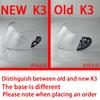 K3 Visor for AGV K3 Shield 2026 New Mold E2206 Photochromic Old K3 High Strength Sunscreen Capacete WindshielHelmet Visor Shield