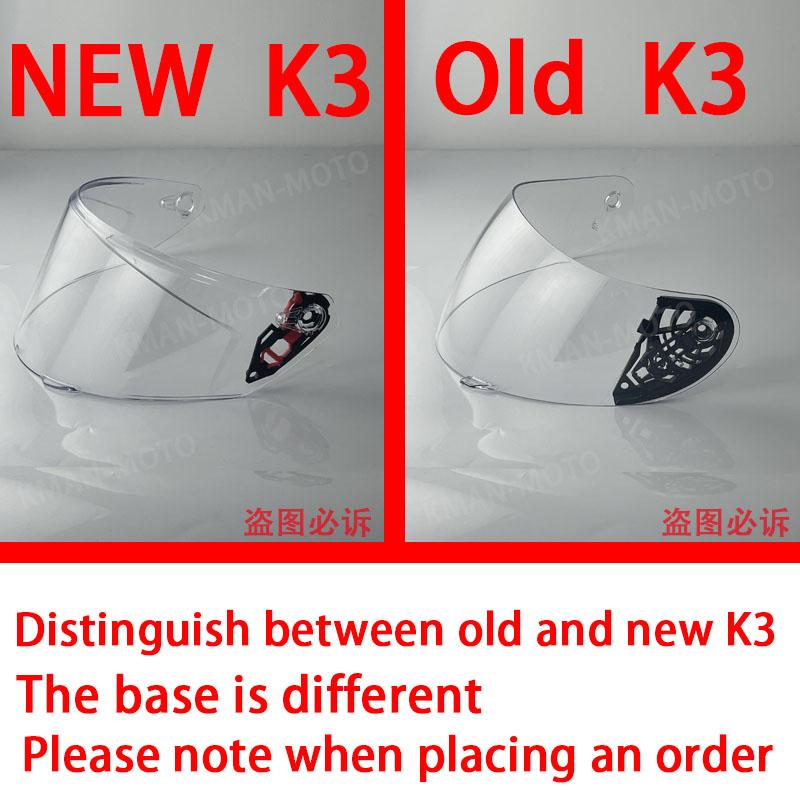 K3 Visor for AGV K3 Shield 2026 New Mold E2206 Photochromic Old K3 High Strength Sunscreen Capacete WindshielHelmet Visor Shield