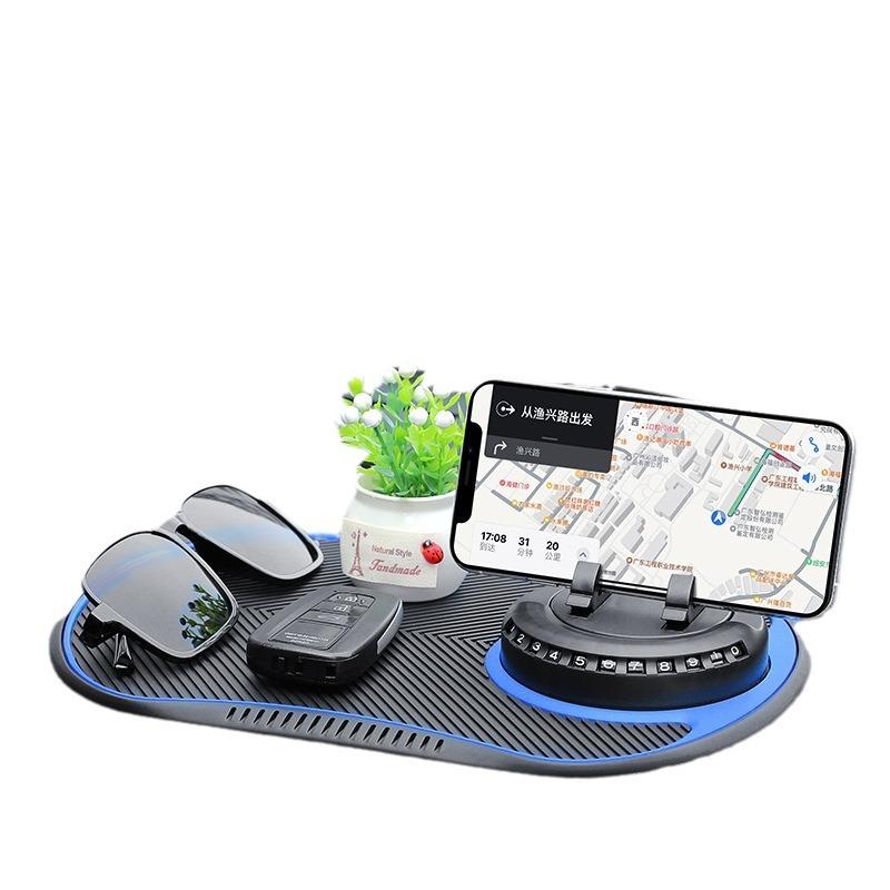 Tapete antiderrapante multifuncional para carro, suporte para telefone, antiderrapante, pegajoso, montagem de telefone, painel de silicone, tapete para carro