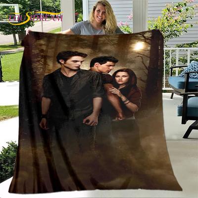 Twilight Saga HD Printed Soft Plush Throw Blanket for Living Room Bedroom Bed Sofa Picnic Kids Cover