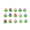 20Set 40pcs Mixed Tulips Flower Lampwork Beads Multicolor Glass Flora Beads Loose Beads For DIY Bracelets Jewelry Making Accessories