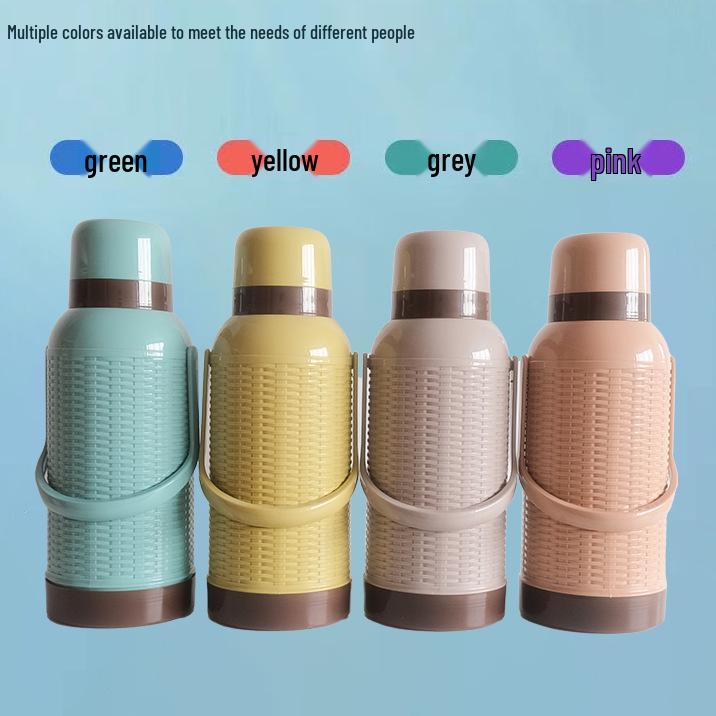 Large Glass Liner Thermos Flask for Home and Student Dormitory Use