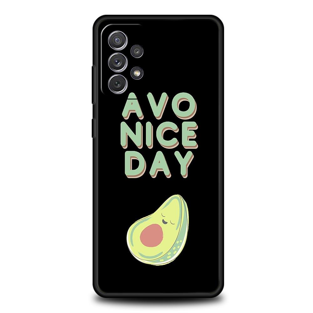 Handyhülle für Samsung A13 A51 A71 A41 A31 A21S A11 A03S A12 A32 A52 A23 A33 A53 A73 5G Hülle Kawaii Avocado Niedlicher Panda Blume