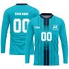 Men’s Long Sleeve Athletic Soccer Jersey, Lightweight Quick-Dry Sports Shirt for Training & Team Uniforms, Red/White