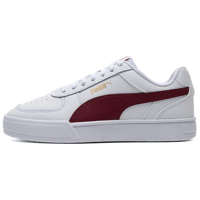 Puma Caven Comfortable Versatile Low-Top Sneakers Unisex Sneakers White Red 380810-47