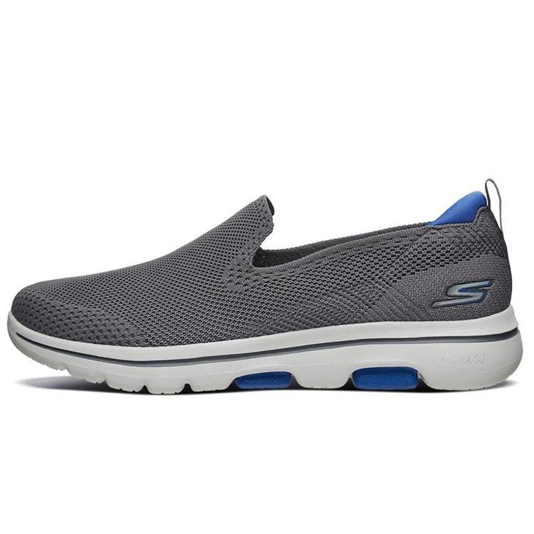 Skechers Go Walk 5 Low-Top Loafers Grey Men s 55500-CHAR EU 44