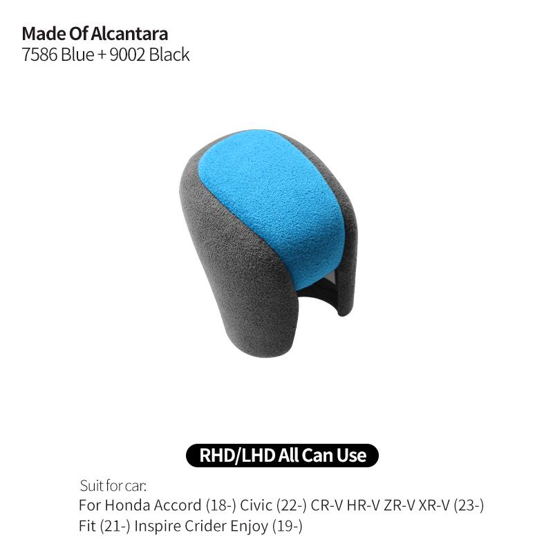 Made of Alcantara For Honda Accord / Civic / CR-V / HR-V Car Gear Shift Knob Change Lever Boot Cover Interior Tuning Accessories