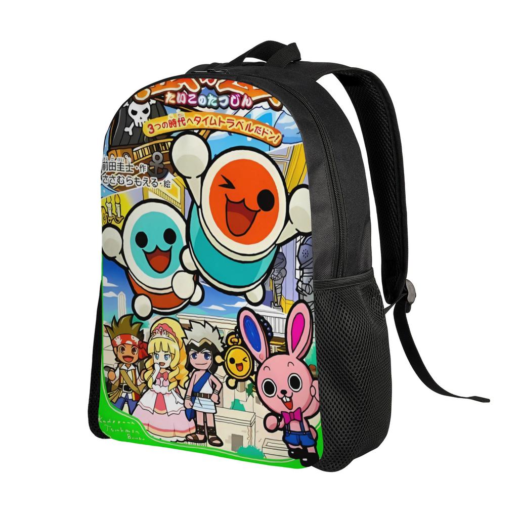 Taiko No Tatsujin Backpack Outdoor Style Backpacks Student Custom Durable School Bags Modern Rucksack