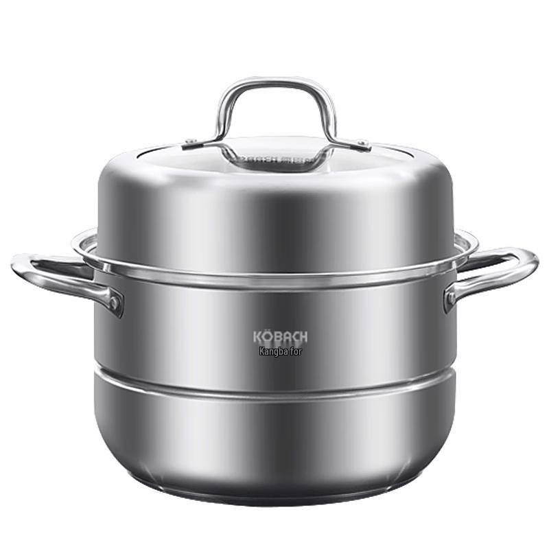 KOBACH 28cm 304 Stainless Steel Multi-function Steamer & Stock Pot