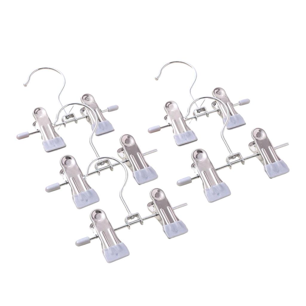 5 Pieces Boot Hangers Clips, Stainless Steel Clothespins, Traceless Clothes Pins Laundry Hooks