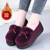New Autumn and Winter Fluffy Shoes Women's Velvet Warm Women's Cotton Shoes Flat-soled Doudou Shoes Old North Cloth Shoes Versatile Casual