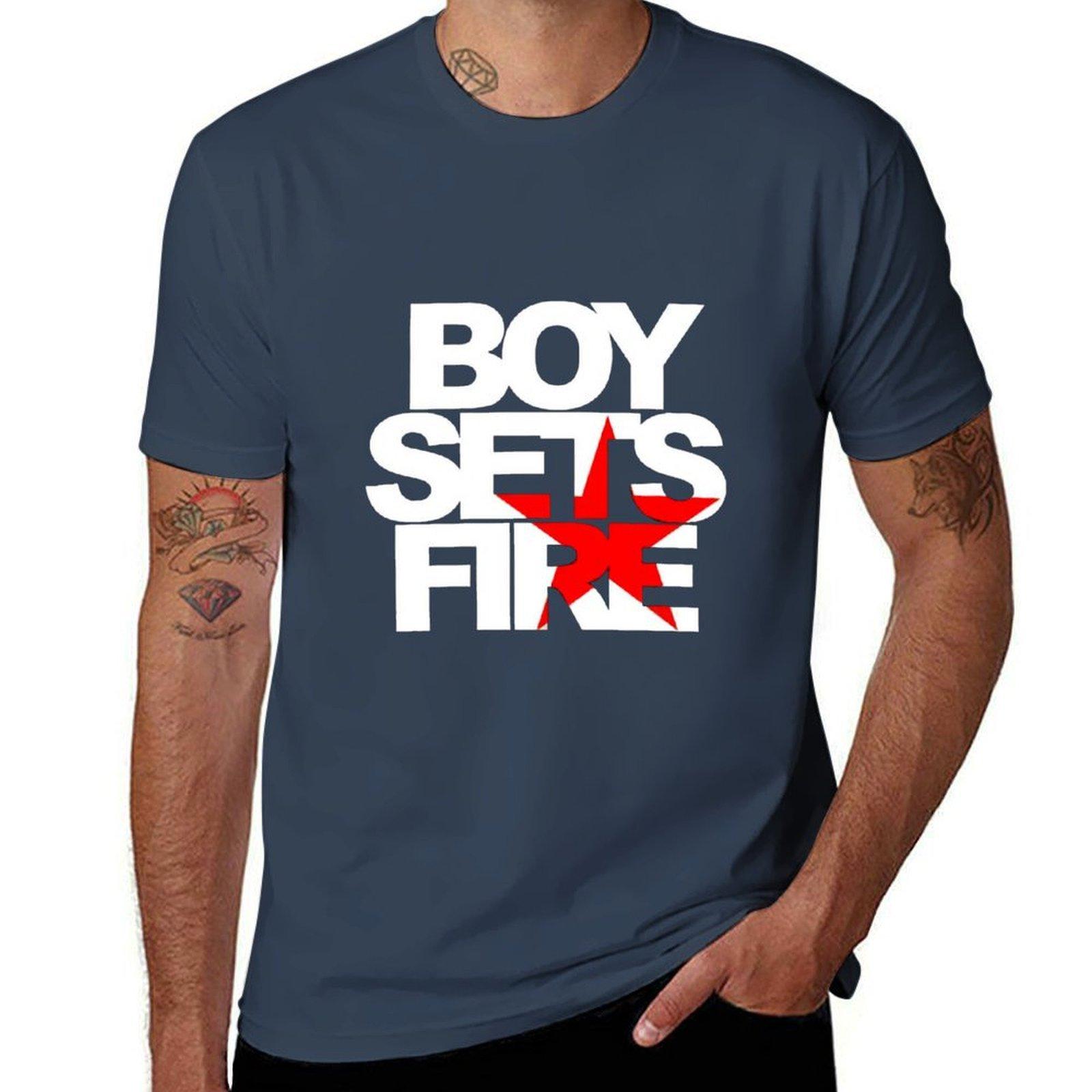 Boysetsfire TShirt Festival Casual Short Sleeve S