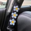 Easy Install Car Interior Decor Cute Floral Seat Belt Pads for Car, Soft Mesh Shoulder Polyester Accessories Strap Covers, Comfortable Universal