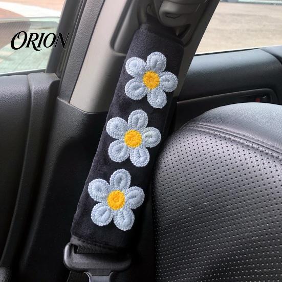 Easy Install Car Interior Decor Cute Floral Seat Belt Pads for Car, Soft Mesh Shoulder Polyester Accessories Strap Covers, Comfortable Universal