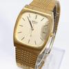 New battery Seiko 80sVintage watch square gold men's