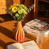 PLA Tabletop Vase Twisted Decorative Vase Trendy 3D Printed Flower Vases  Office Tabletop Ornaments