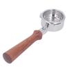 58 mm bottenlös portafilter Trähantag Rostfritt stål Korg Avtagbar 3-öron Kaffeporfiter för Barsetto