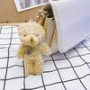Mini Cute Plush Bear Keychain Pendant Lovely Plush Stuffed Animals Keyring Charm for Purse Bag Backpack Handbag